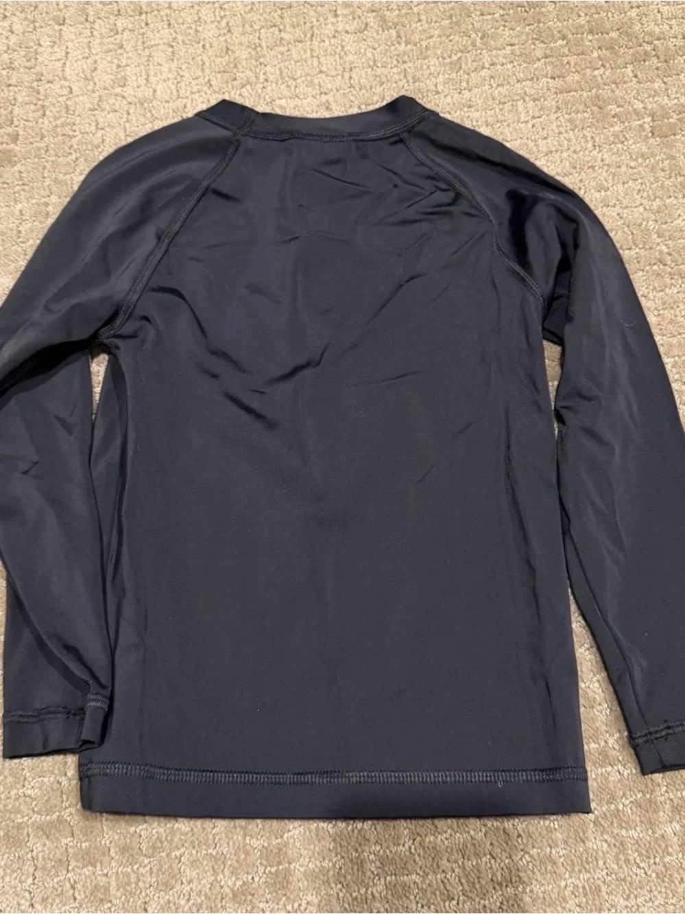 Hanna Andersson  Black Rash Guard with Rainbow Shark Graphic - Swim Shirt